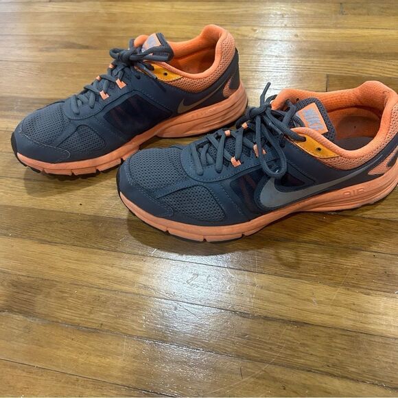 Nike Air Relentless 3 MSL Orange Gray Running Sneakers - Picture 6 of 10